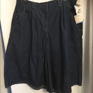 NWT Blue Jean Culottes